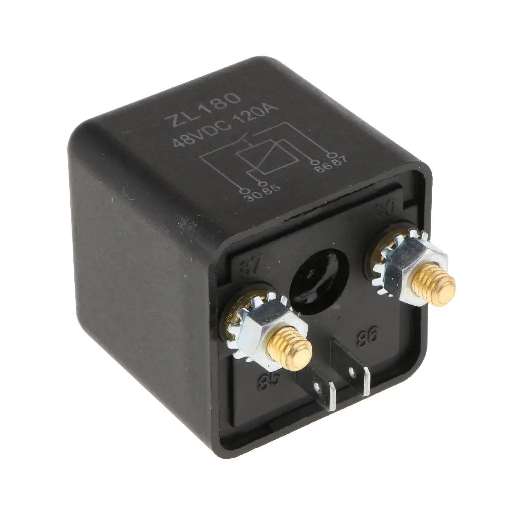 48V 120A Split Charge Relay High Current Overload Protection Heavy Duty Relay Universal for Car Van Boat Applications