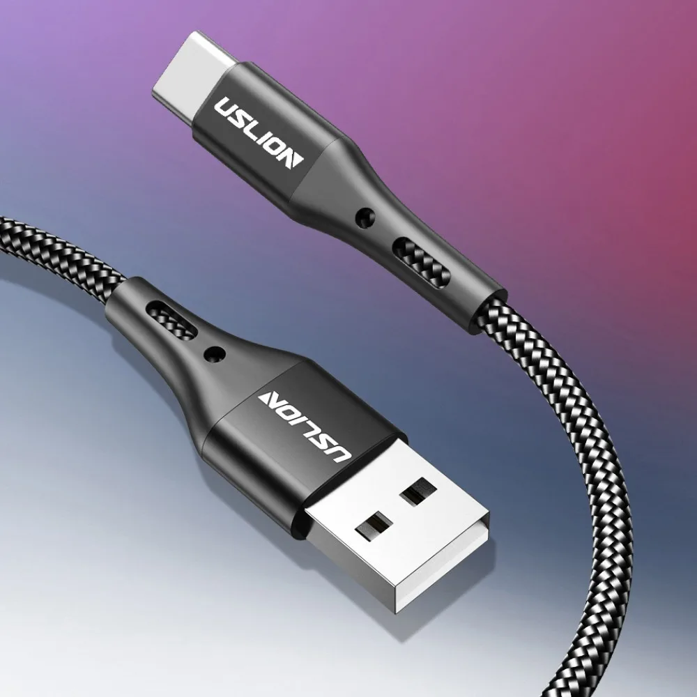 Data Cable USB Type C Cable Fast Charging High-Speed Micro USB Cable 0.5/1/2/3m Braided Fast Charging Wire Phone Charging