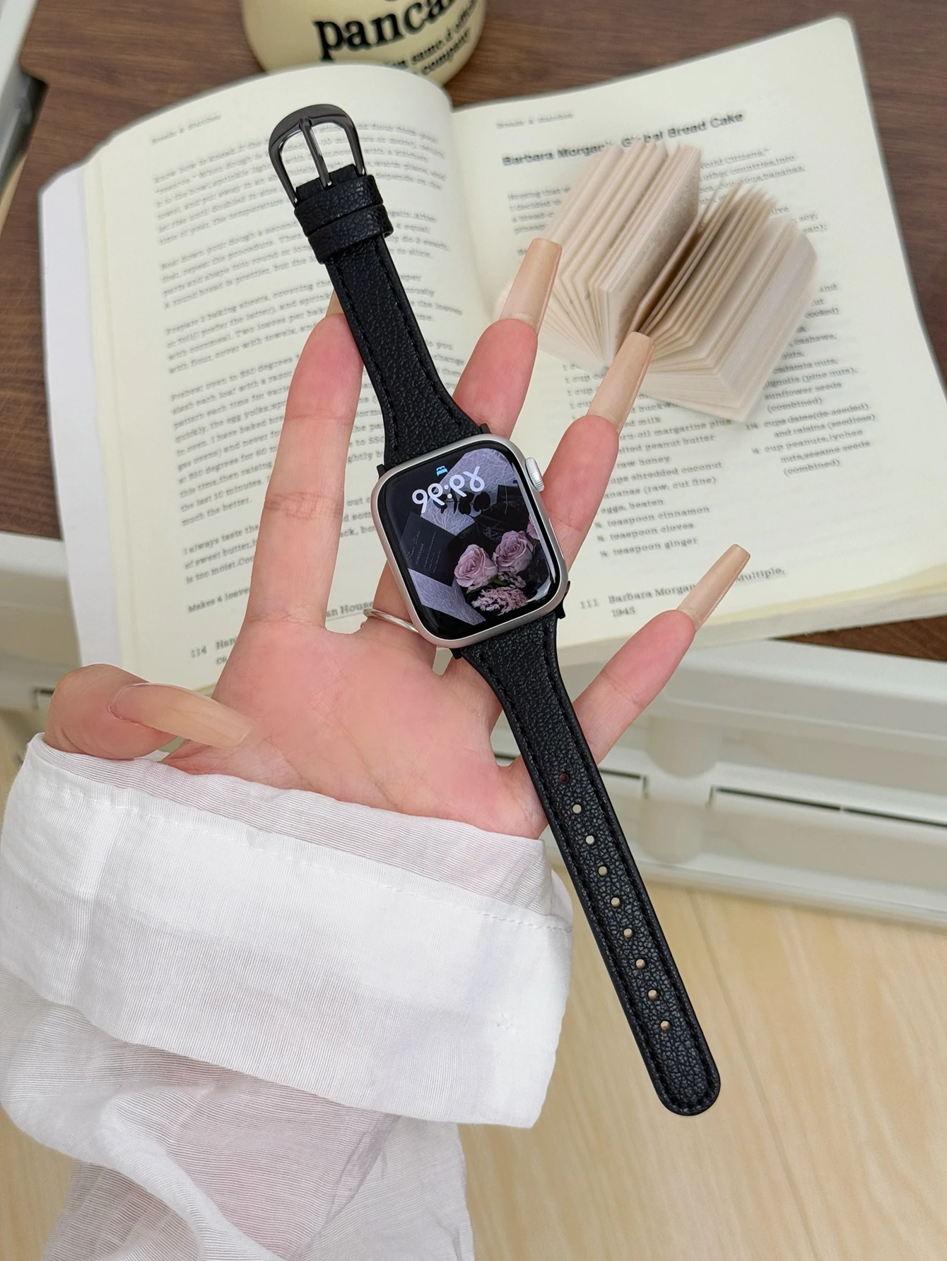 Fashion Leather loop Correa For Apple Watch band Series Ultra 11/10/9/8/7/6/5/ 38mm 40mm 41mm 42mm 44mm 45mm 46mm 49mm Strap