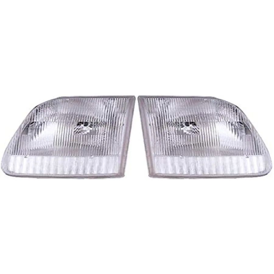 

Headlight Assembly Compatible with Select Models 2 Pack Black Plastic High-Performance Lighting