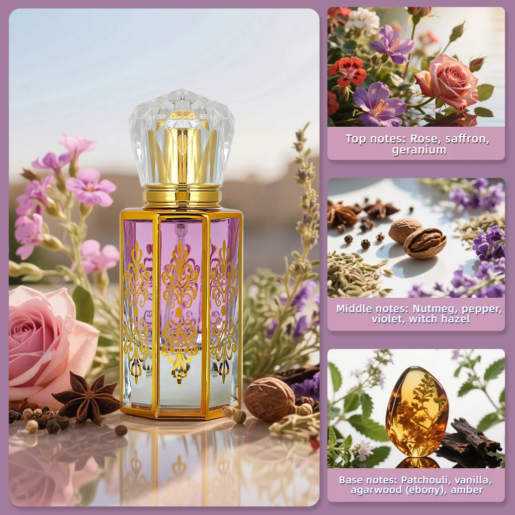 50 ml luxuriöses Parfüm aus dem Nahen Osten, eleganter blumiger fruchtiger Duft, langlebig, BPA-frei. Mit exquisiter Geschenkbox, ideal für Datteln