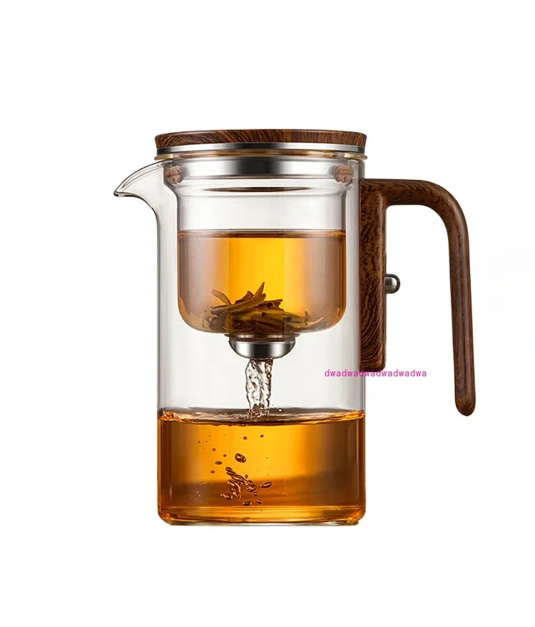 Teapot tea separation elegant cup full glass liner one-click filter tea set