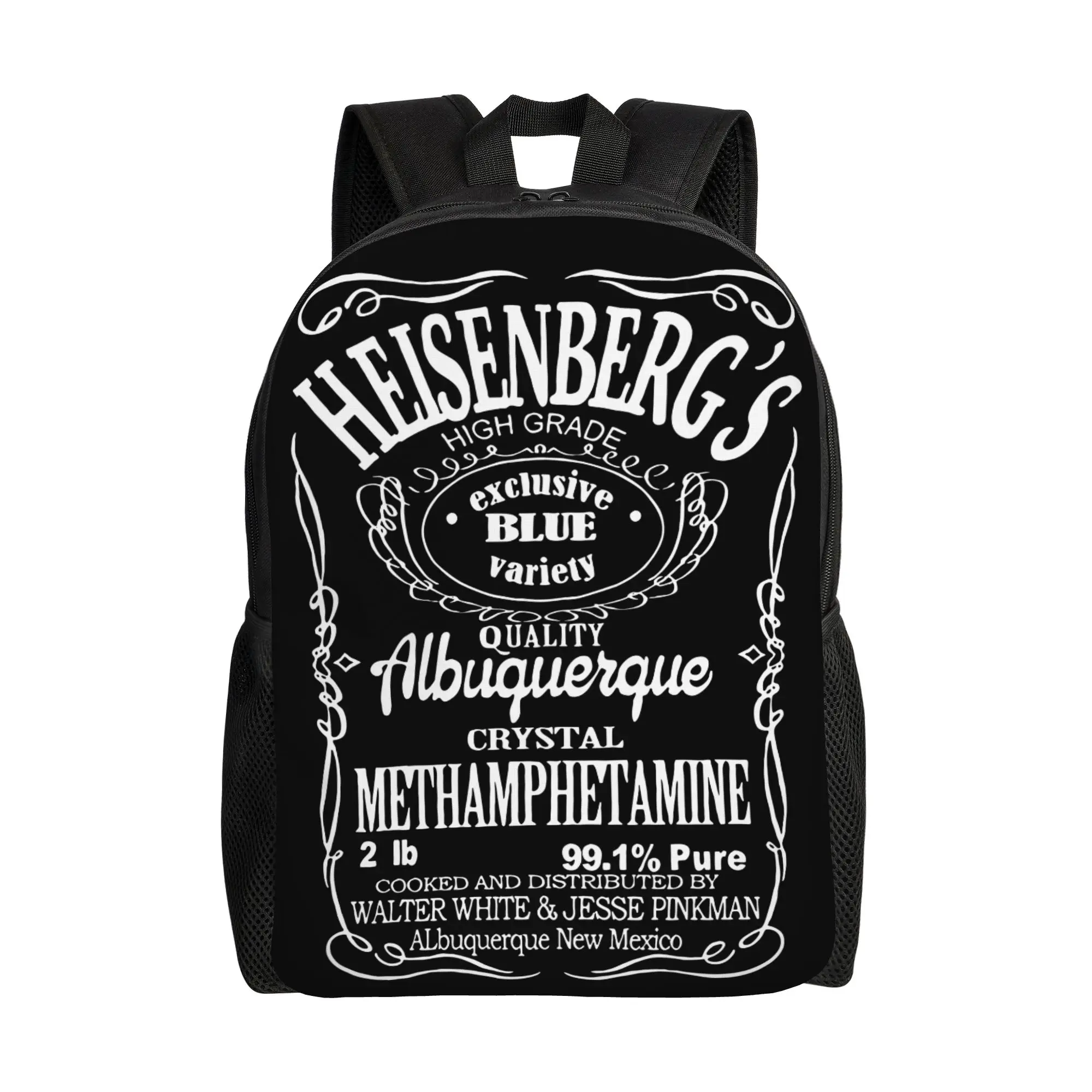 

Breaking Bad Teenage Backpack Durable High School Travel Heisenberg Walter White Daypack for Men Women College Shoulder Bag