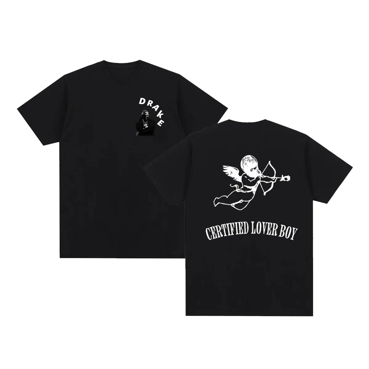 

Drake Themed "Certified Lover Boy" Album Vintage T-shirt — Hip-hop Trendy Style, Crafted from 100% Cotton Unisex New Arrival Tee