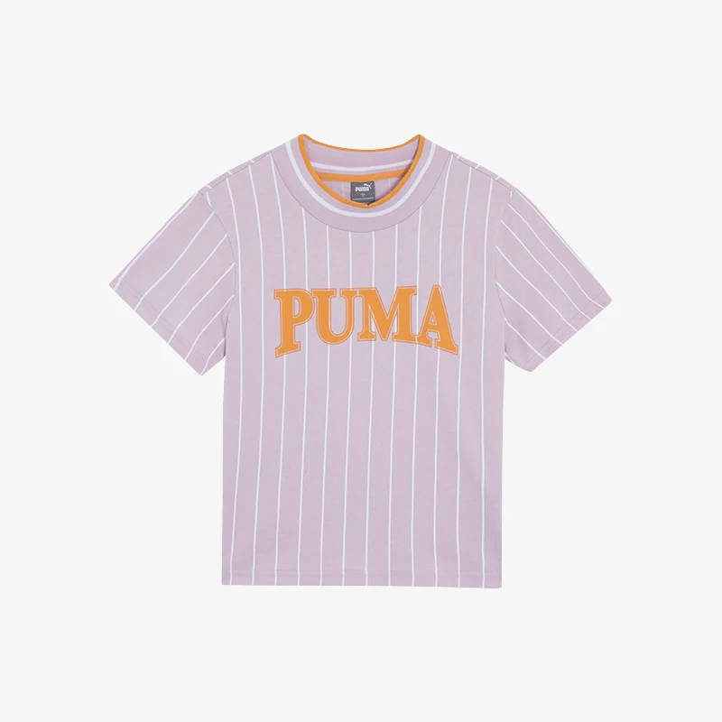 

Puma genuine New Women's Fashion Stripe Soft and Comfortable Casual Short Sleeve 682926-60