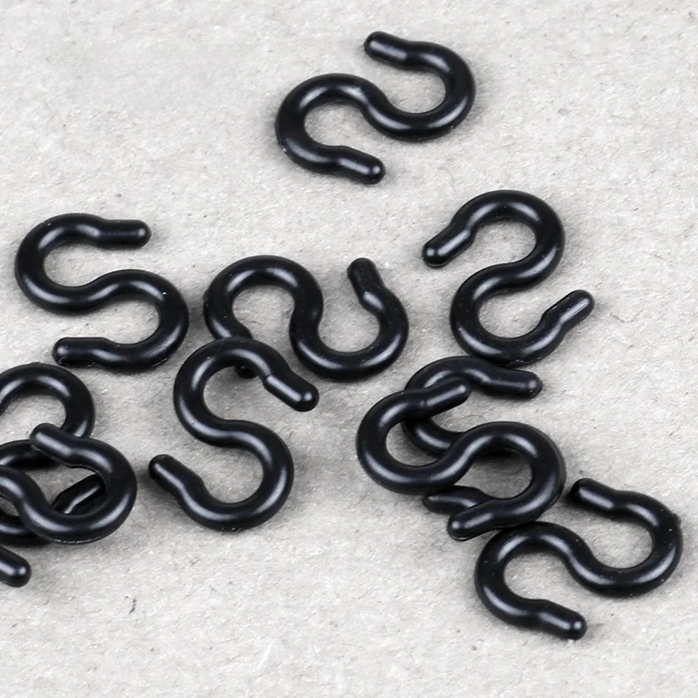 50/100pcs Bicycle Plastic S-Type Cable Clip Organizer Rotating Buckle Housing Guide Clamp For Bike Brake Line Gear Wire
