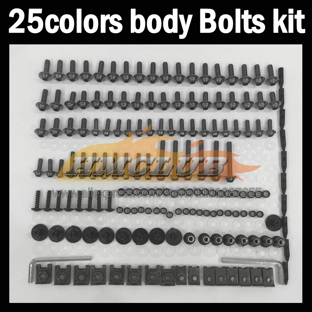 268ps Full Screws Kit Body bolt For DUCATI 899 1199 899S 1199S 12 13 14 15 16 2012 2013 2014 2015 2016 Fairing bolts screw NutSv