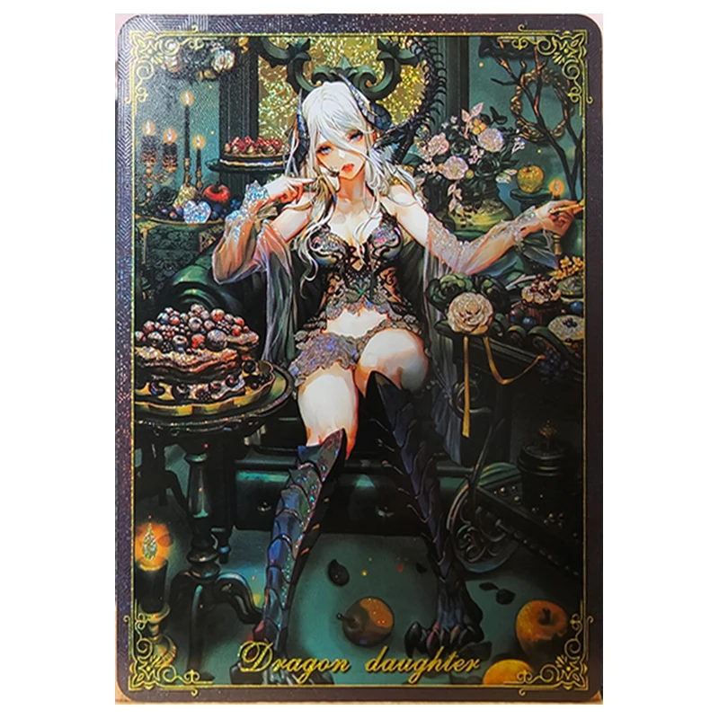 อะนิเมะเทพธิดา Story DIY ACG โต๊ะเกมฟอยล์ปั๊มการหักเหเลเซอร์สะสม Lilith ของเล่นสําหรับชายวันเกิด