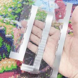 1pc 240/360/520hole Diamond Painting Drill Cross Stitch Ruler DIY Round Diamond Art Moasic Tools Stainless Steel Drawing Ruler