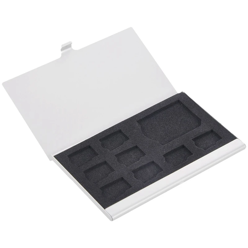 2 Pcs SD Card Case :1 Pcs Memory Card Case Card Box Holders For 3PCS SD Cards & 1 Pcs Storage Holder Box 8 TF And 1 SD
