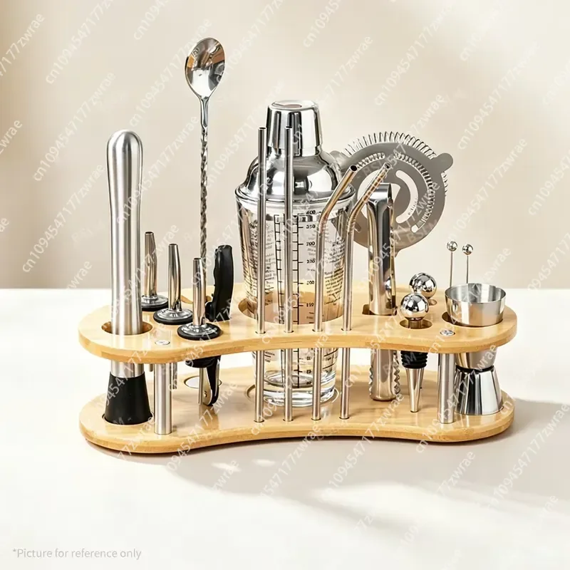 Hot Sell Disposable High Corrosion Resistance Stainless Steel Eco-Friendly Bartender Professional Kit Home Bar Tools Set Bar