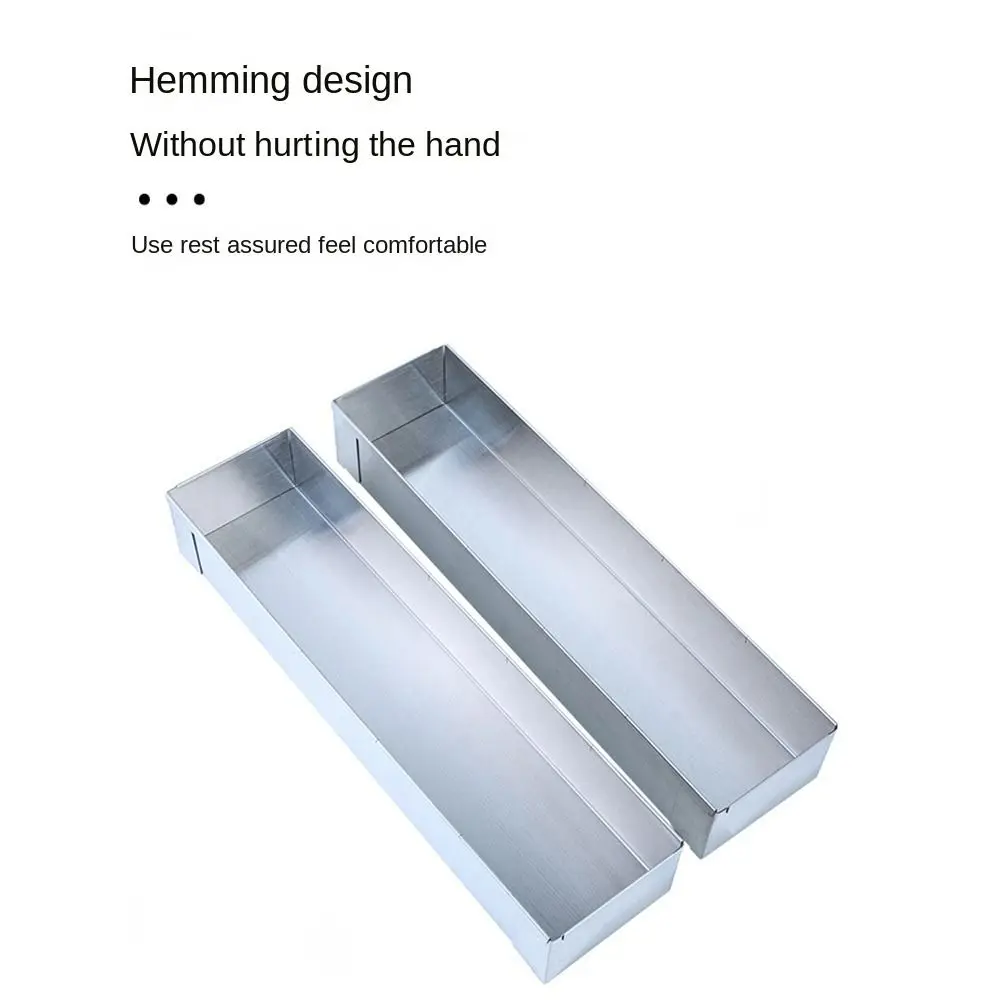 Rectangle Shape Tiramisu Cake Mold Non-Stick Surface Removable Base Rectangular Cake Pan Professional Tools Chiffon Cake