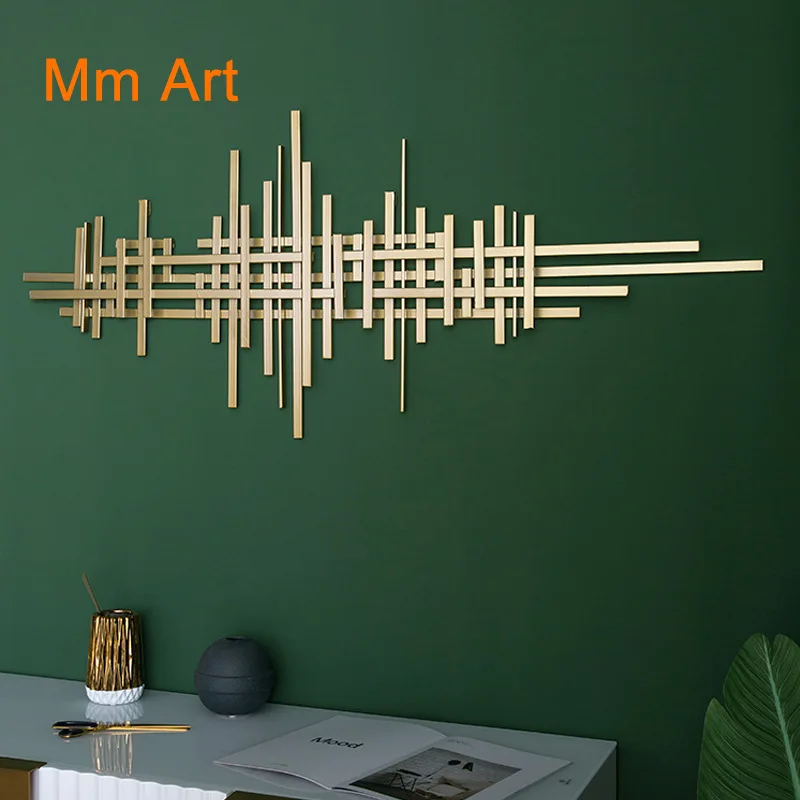 

Nordic Light Luxury Modern Wall Decoration Living Room Background Wall Decoration Three-Dimensional Iron Wall Hanging