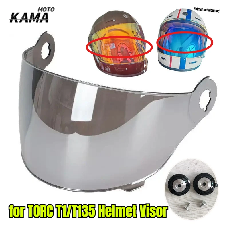 

HOT Suitable for TORC T1/T135 Helmet Visor Windscreen Motorcycle Helmet Accessories Universal Visors Replacement Accessories
