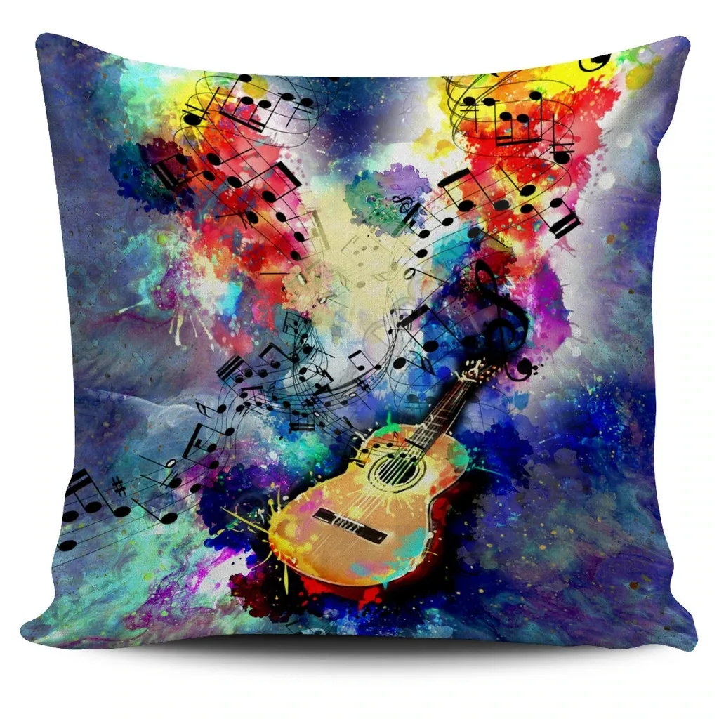 

Artistic Guitar Pillow Cover 3D Printed Pillowcases Throw Home Decoration Double-sided Printing