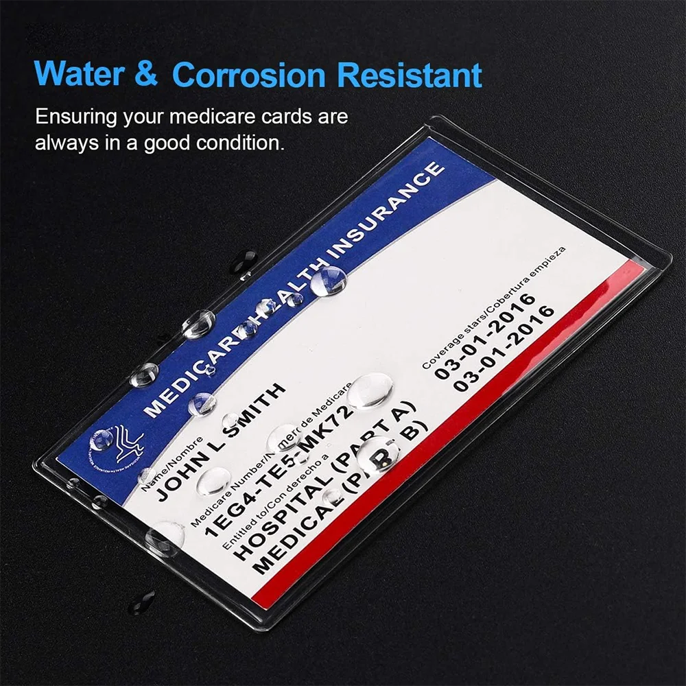 حافظة حماية لحامل بطاقات Medicare المقاومة للماء - حافظة بطاقات الائتمان وبطاقة الأمان الاجتماعي #5
