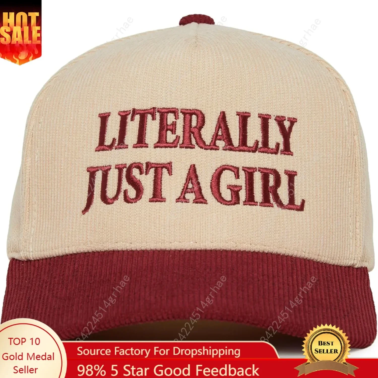 

Funky Junque Two Tone Vintage Trucker Hats Men Women Corduroy Trendy Embroidered Baseball Cap Snapback Funny Gifts