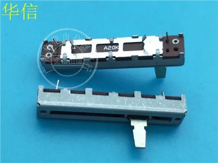 45MM slide flipper single potentiometer A20k handle 10MMD long inner foot, with bracket