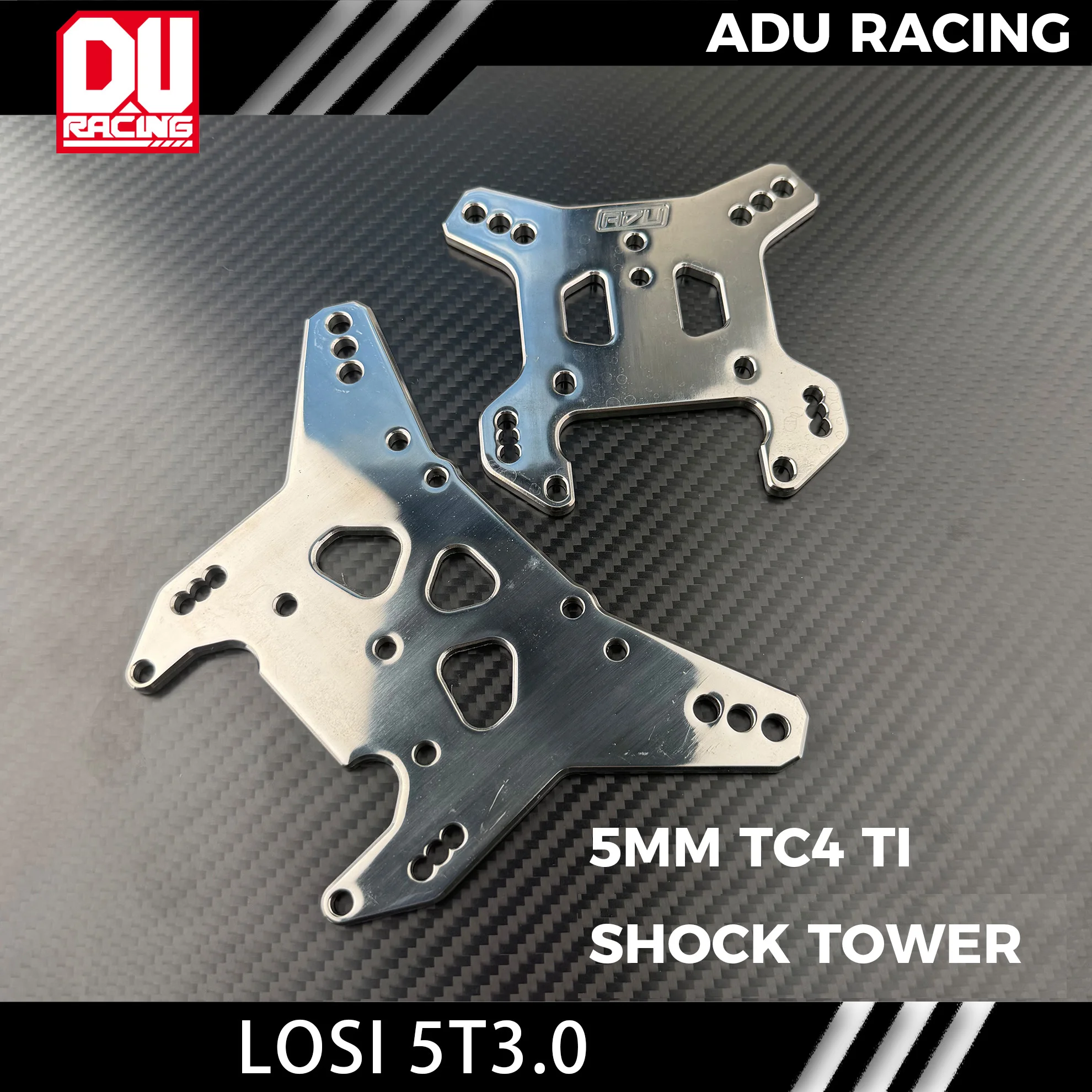 ADU Racing shock TOWER CNC TC4 ti FOR LOSI 5T 5IVE-TE 3.0 LOS-3699 LOS-3689