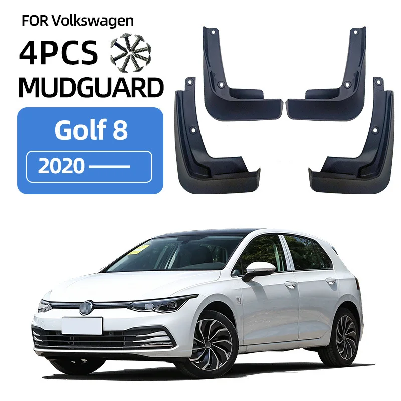 For 2020-2024 Volkswagen Golf 8 Golf 8 mudguard Mudflaps Front Rear Flares Splash Guards Cover Car Accessoie