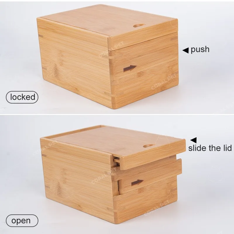pet memorial Slide Lid Bamboo Urns Pet Cremation Urn for Pet Ashes Bamboo Boxes for Cat Dog Animal Cremation Ashes Biodegradable