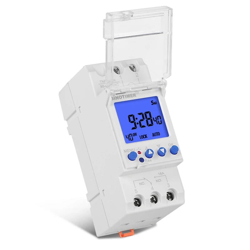 SINOTIMER 1 PCS TM928RAKL Intelligent Ringing Instrument Timer With Large Screen Display ABS