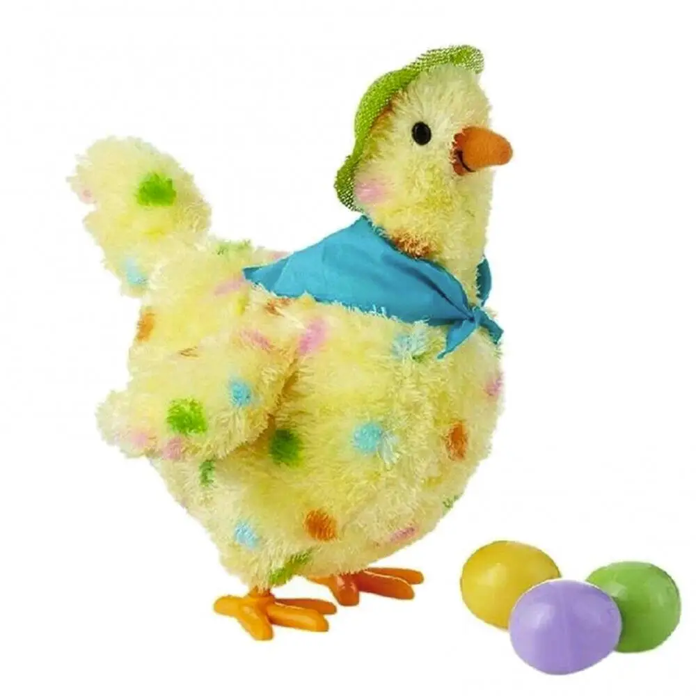 

Singing Swinging Gifts Doll Children Musical Cartoon Chicken Hen Laying Eggs Toy