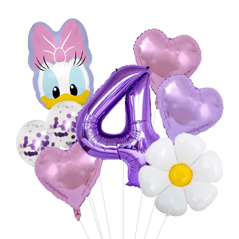 Donald Duck  Daisy Cartoon Theme Foil Balloons Set Latex Balloon Party Decorations Boys and Girls Birthday Party  Gifts Toys view 5