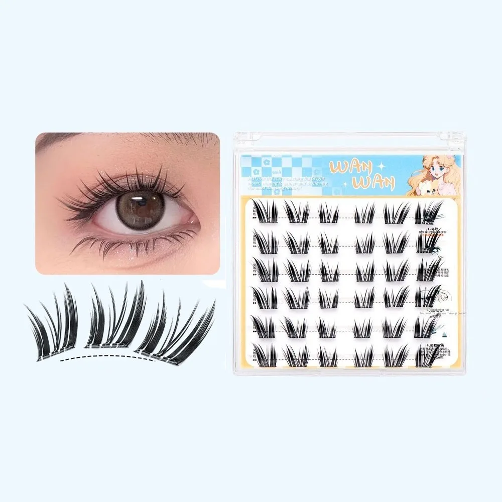 

Sweet Self-adhesive Lash Clusters DIY Makeup Glue Free Fake Lashes Individual Reusable False Eyelash Clusters Grafting Lashes
