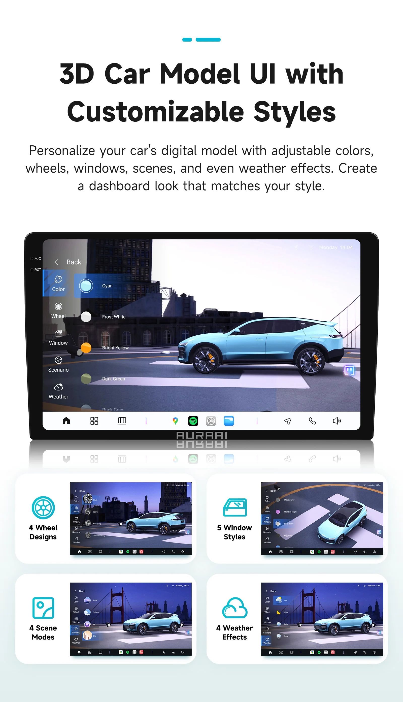 Hizpo 2K Bildschirm Kabelloses Android Auto für Lexus IS250 IS300 IS200 IS220 IS350 2005 - 2012 Auto-Infotainment-Player 3D HD Stereo – Detail 13