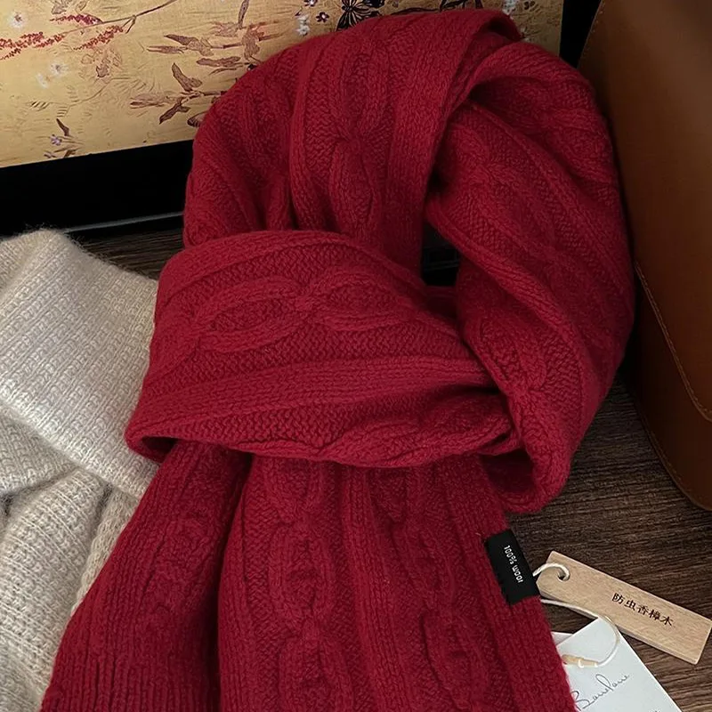 100% Australian Collection Pure Wool Classic Twist British Vintage Scarf