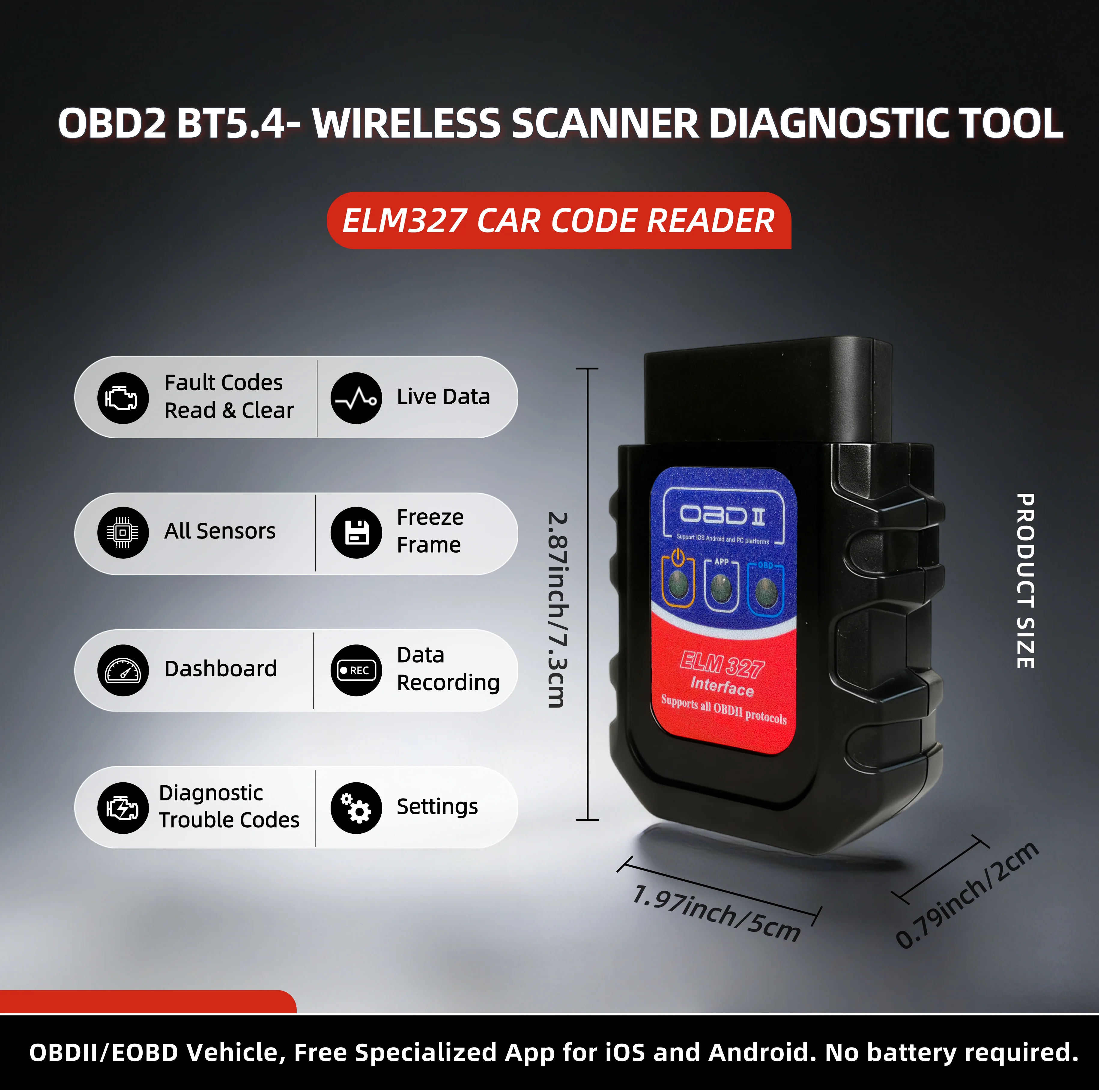 ELM327 OBD2 CAR CODE READER ALL-IN-ONE DIAGNOSTIC TOOL 2026