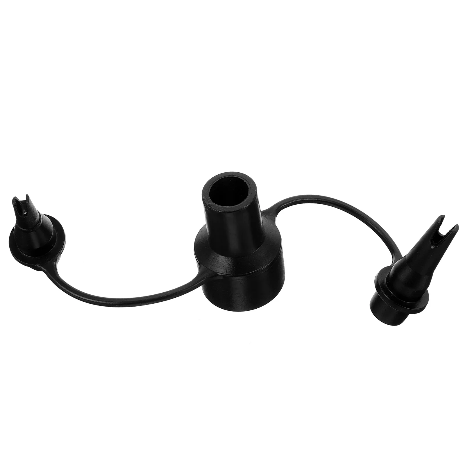 فوهات المضخة البلاستيكية 3 في 1 ملحقات سرير هوائي محول بديل مرتبة قابلة للنفخ للسفر باللون الأسود سهلة الاستخدام