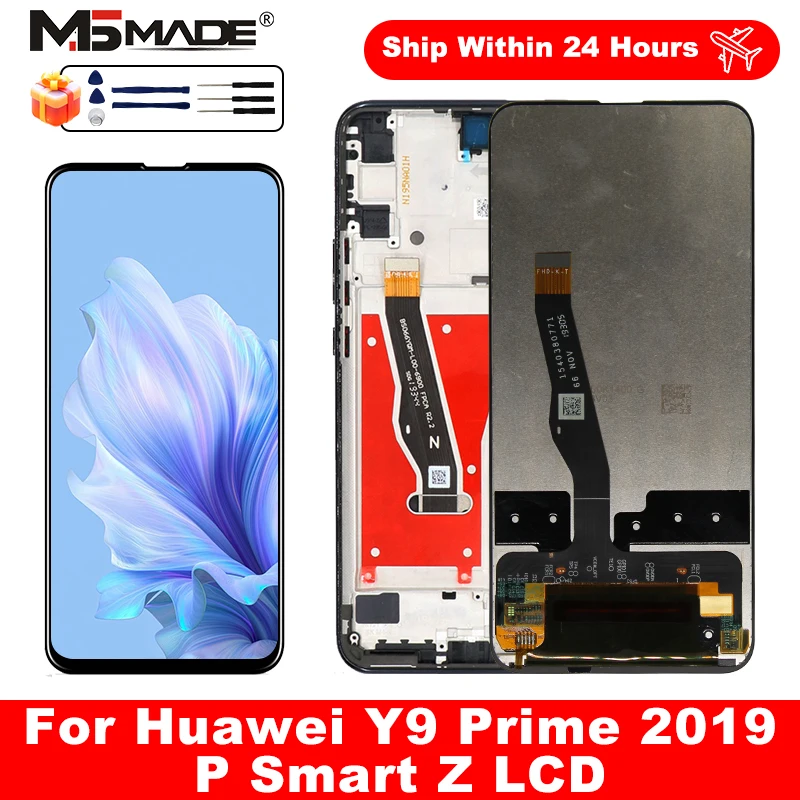 6.5'' IPS For Huawei P Smart Z LCD Screen STK-LX1 Touch Display Digitizer Assembly parts For Huawei Y9 Prime 2019 LCD