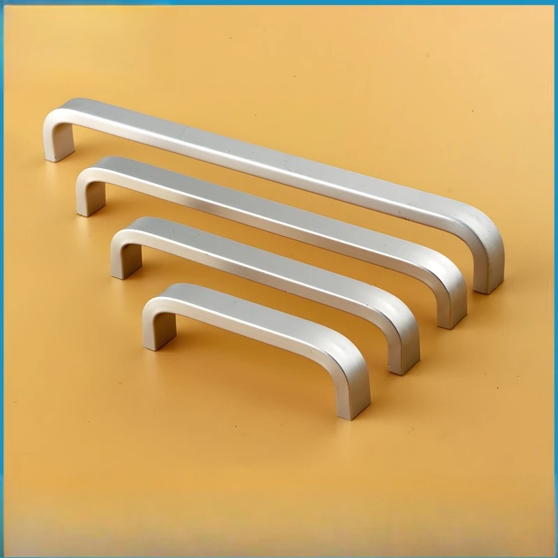 12 Stück moderne Kleiderschrankgriffe aus massivem/hohlem Aluminium, Griffe für Küchenmöbel, Schubladengriffe