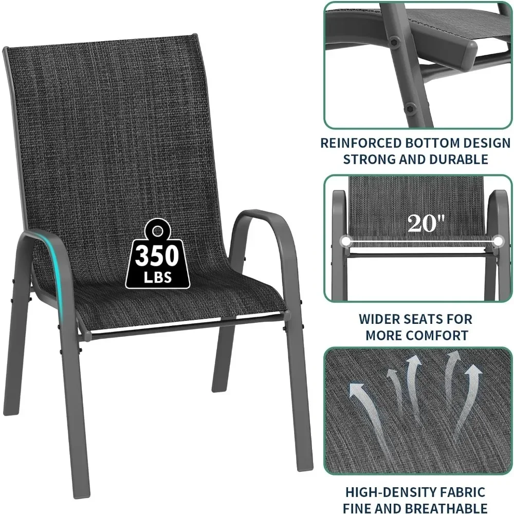 4 dining chair sets, backyard garden loungers, indoor breathable high-density fabric chairs, dining room kitchen dining chairs