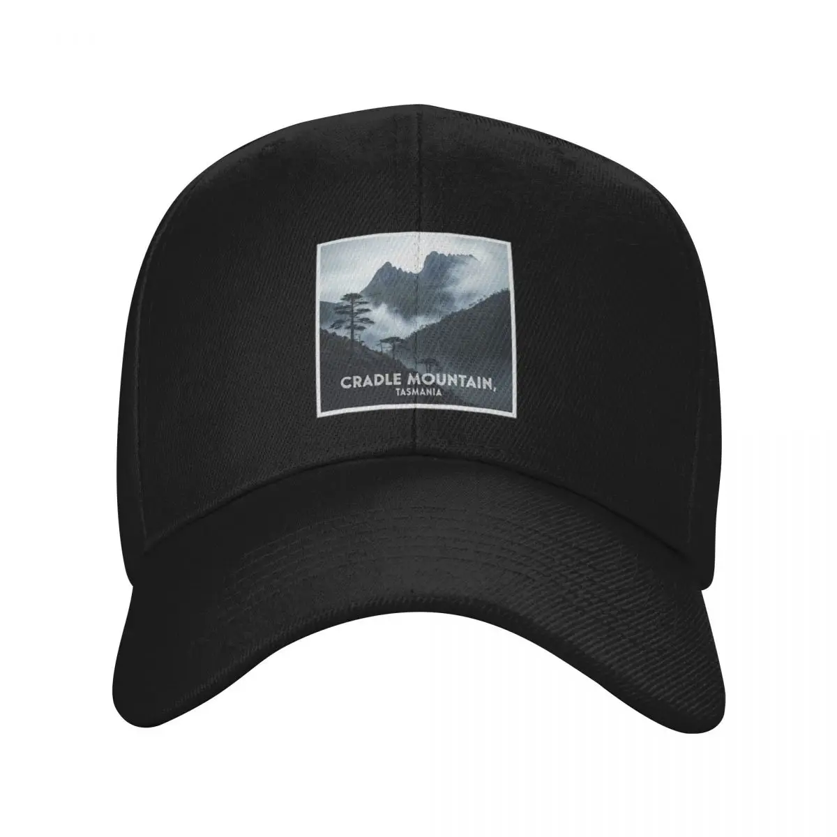 Fashion Moody Cradle Mountain An Atmospheric And Dramatic Painting baseball cap Sweat-Absorbing Band Trucker Cap