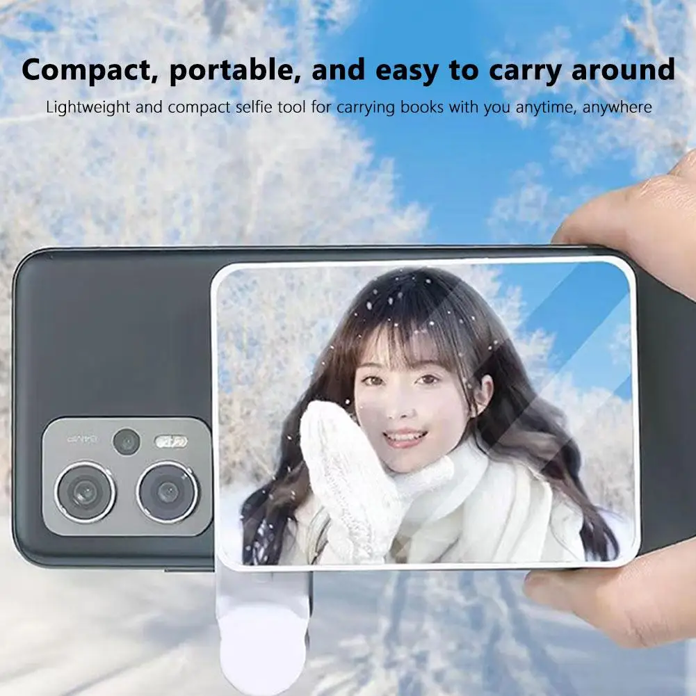 2in 1 Photography Tool Mobile Phone Shooting Mirror Mobile Phone Reflection Clip Selfie Reflector Sky Mirror