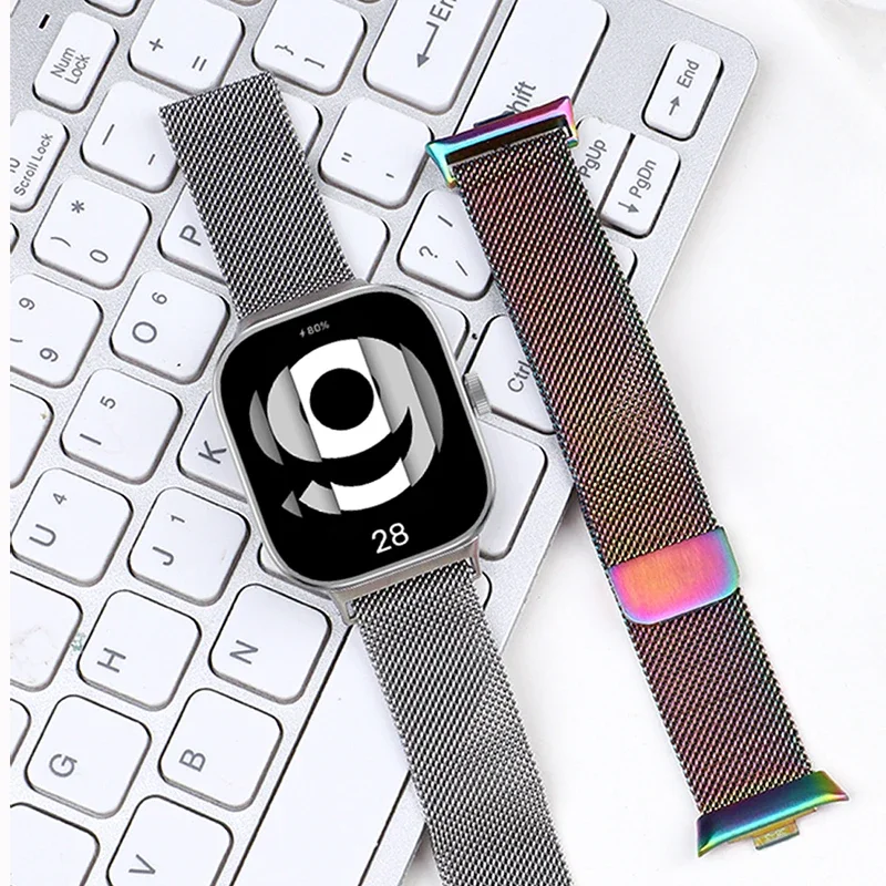 Milanese Loop Band Für Redmi Uhr 6 4 5 Smartwatch Armband Für Xiaomi Mi band 9 Pro 8 pro Armband metall Strap Zubehör – Detail 10
