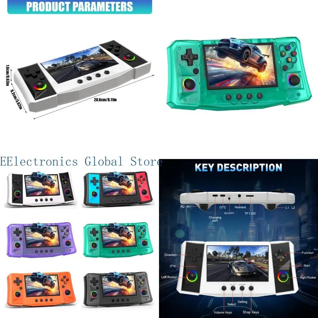 

462B Lightweight Portable Game Console 640x480 for Customization Feature 4.5inch Screen Type C Charging Port