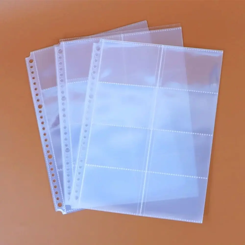 Inner Page Card Binder B5 Photocard Binder Sheets Transparent PP Acid Free Photo Album Refill Pages Photo Album Sleeves