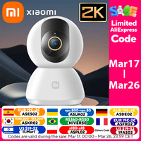 Xiaomi 360° Smart Home Security Camera Mi PTZ 2K Webcam 1296P 3 Megapixel AI Human Detection Night Vision Webcam Work With Miji