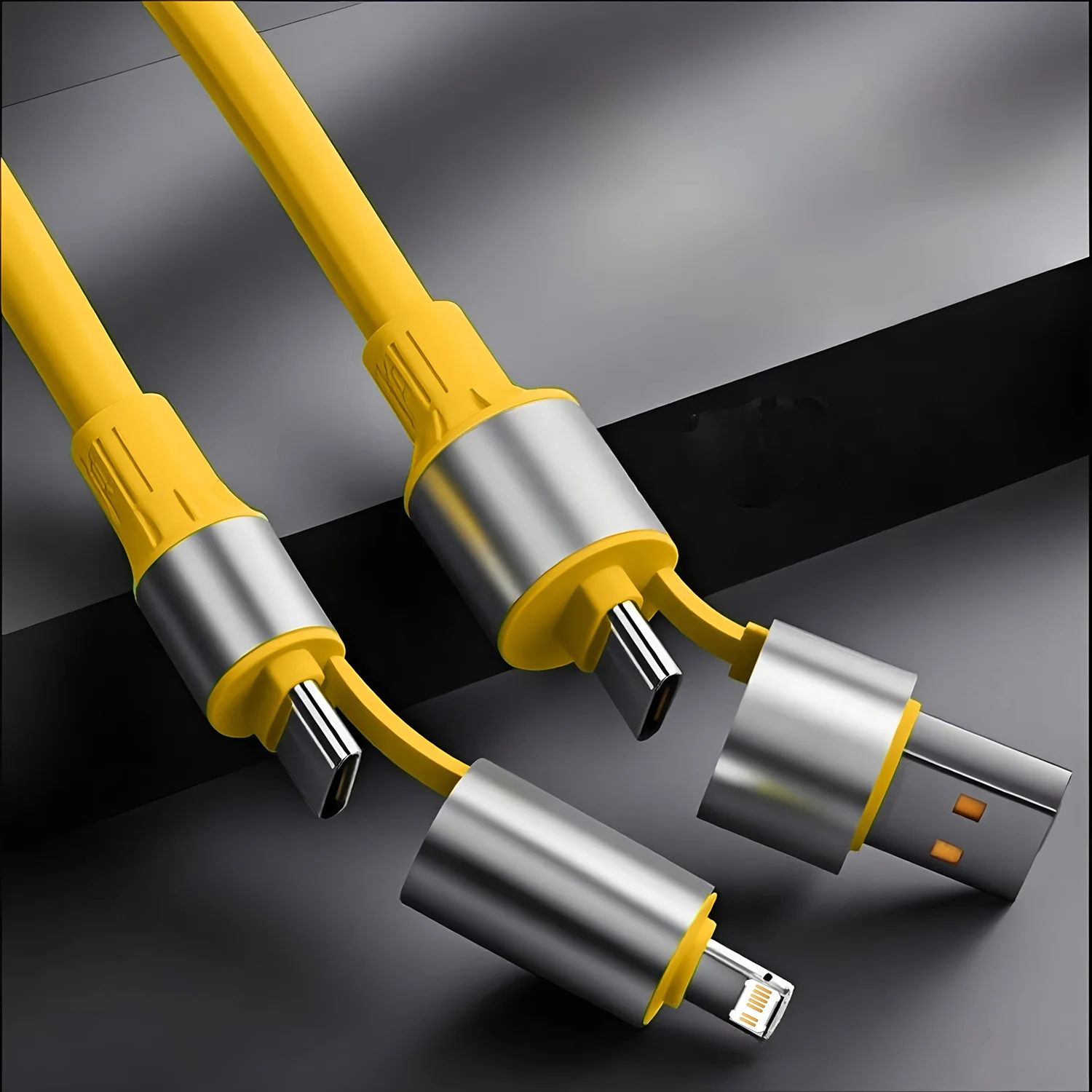 

Кабель для зарядки мобильного телефона «четыре в одном», 240 Вт, кабель для передачи данных с двойной головкой, интерфейс Type-c, зарядный кабель для смартфона, планшетного компьютера, автомобиля