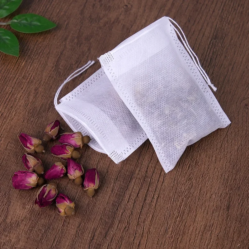 100Pcs Traditional Chinese Medicine Bag Decoction Bag Pumping Line Non-woven Traditional Chinese Medicine Decoction ResidueTea