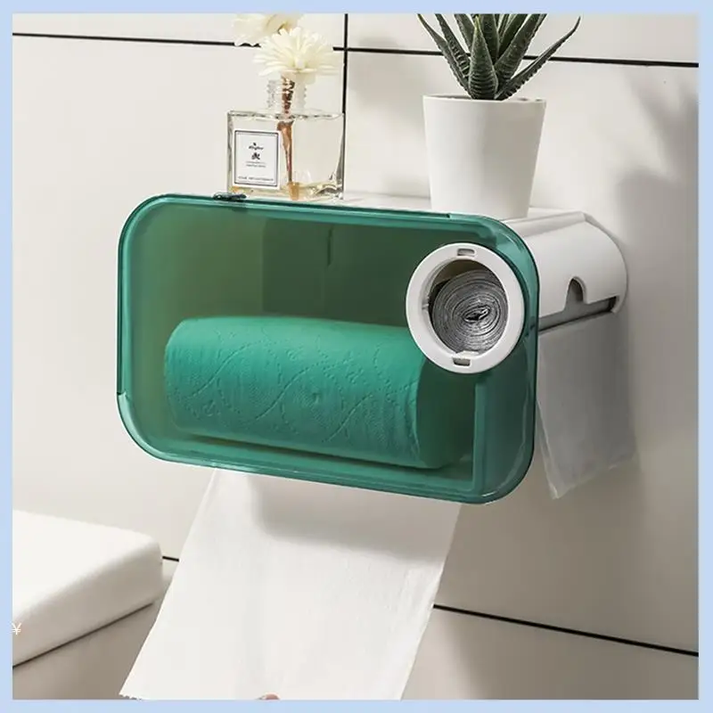 

MLGB-Настенное крепление для ванной комнаты, без перфорации, чехол для телефона, держатель для туалетной бумаги, органайзер, черный