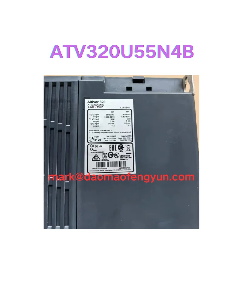 

ATV320U55N4B Used 320 Series Inverter 5.5kw/380v Tested OK