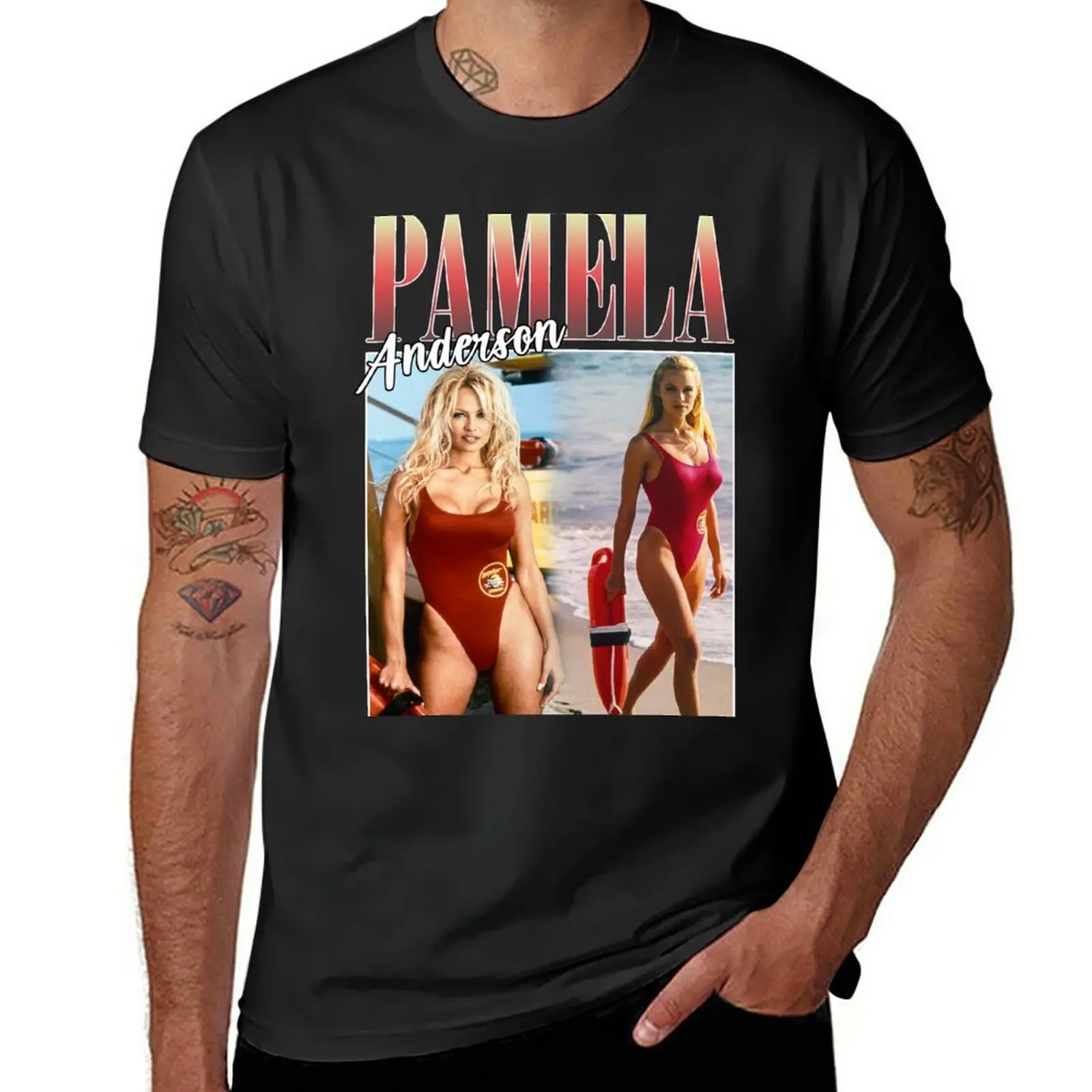 

New Pamela Anderson T-Shirt tees quick-drying t-shirt t shirts for men cotton