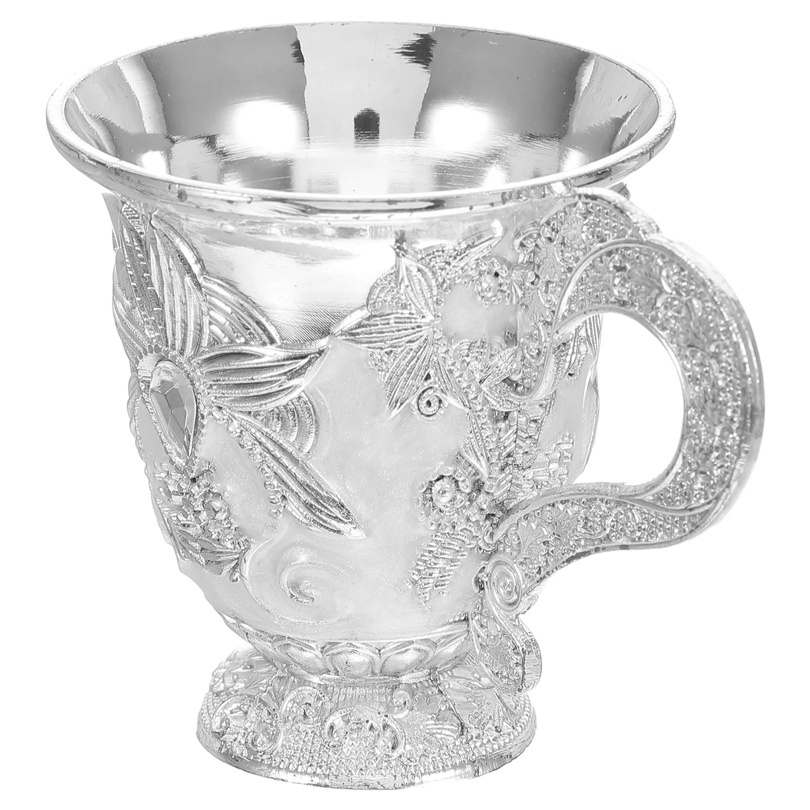 

Elegant Metal Shot Glass Vintage Style Wine Goblet Portable Shatterproof for Parties Gatherings Personal Use