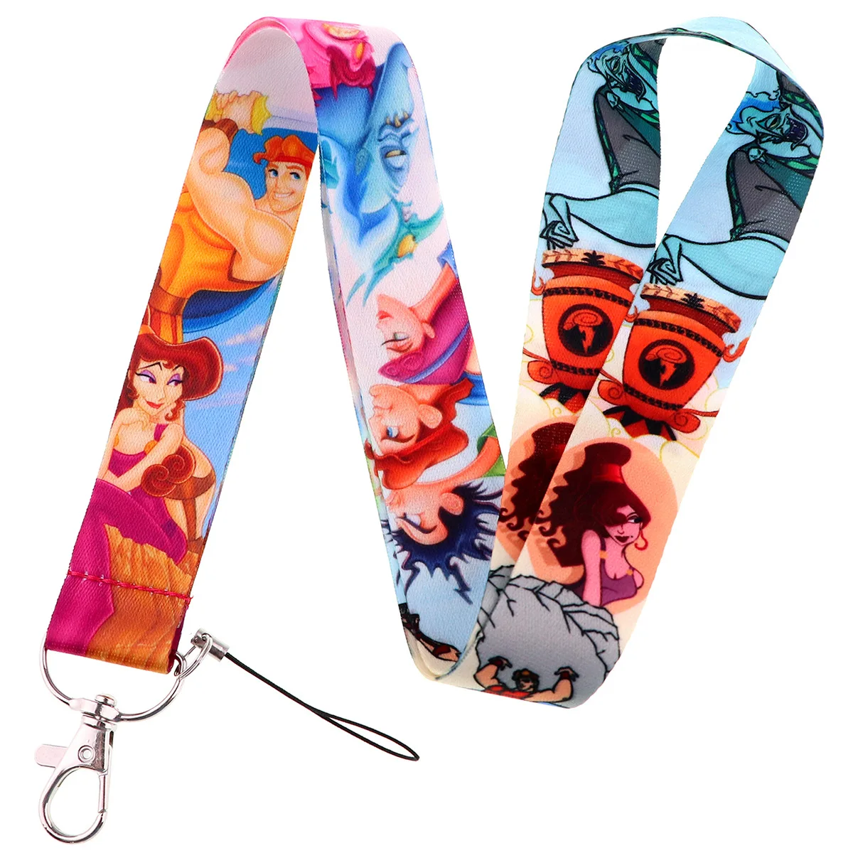 D1413 Hercules Anime Cartoon Movie Lanyards For Key Neck Strap Lanyards ID Badge Holder Keychain Key Holder Hang Rope Keyrings