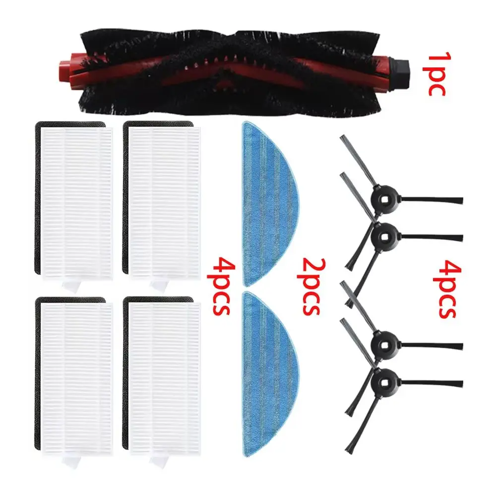 Para Lefant M200/M201/ M501A/M520/M571/T700/U180 cepillo lateral de rodillo filtro HEPA fregonas Robot accesorios de vacío Kit Parts002